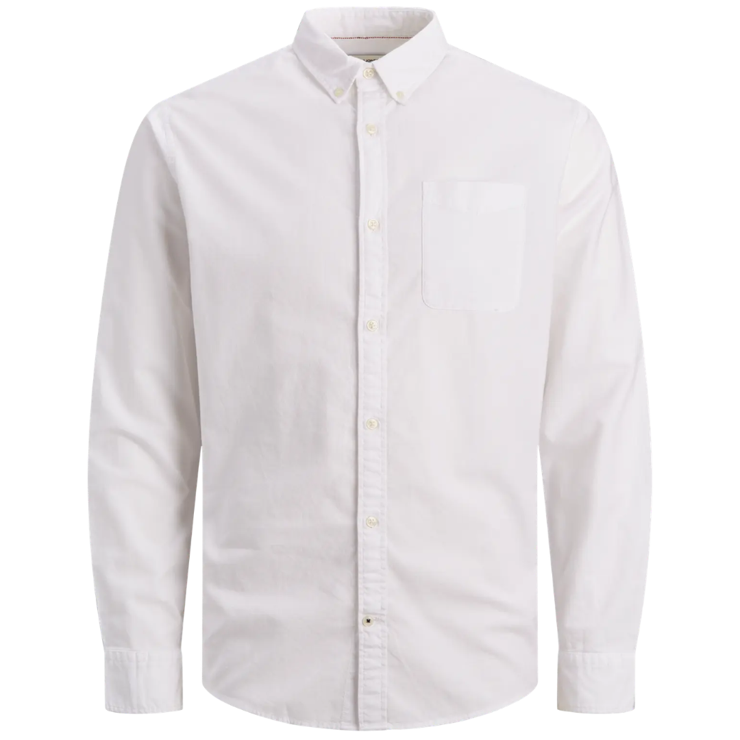 J&J Bela Muška Košulja JJEOXFORD SHIRT LS